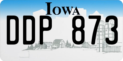 IA license plate DDP873