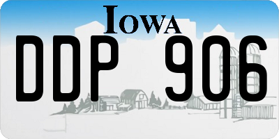 IA license plate DDP906