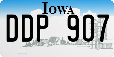 IA license plate DDP907