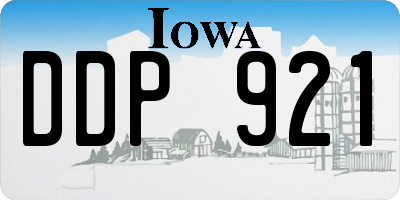 IA license plate DDP921