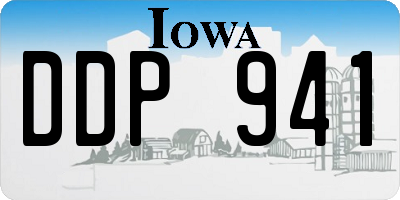 IA license plate DDP941