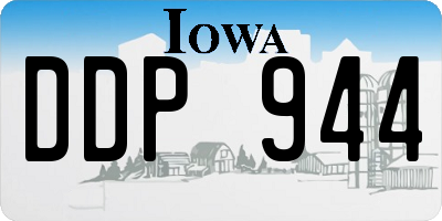 IA license plate DDP944