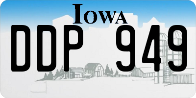 IA license plate DDP949