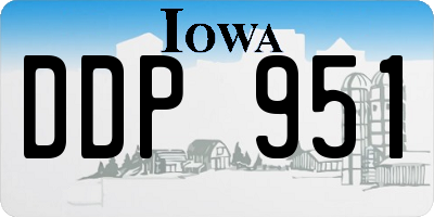 IA license plate DDP951