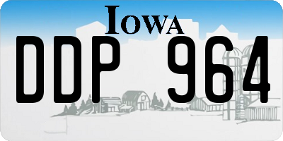IA license plate DDP964
