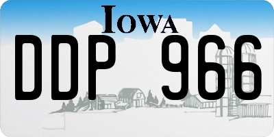 IA license plate DDP966