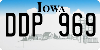IA license plate DDP969