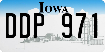 IA license plate DDP971