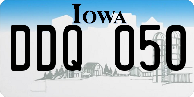IA license plate DDQ050