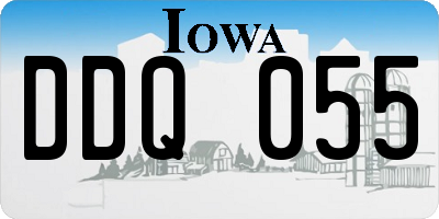 IA license plate DDQ055