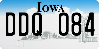 IA license plate DDQ084