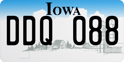 IA license plate DDQ088
