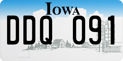 IA license plate DDQ091
