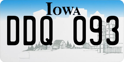 IA license plate DDQ093