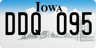 IA license plate DDQ095