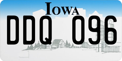 IA license plate DDQ096