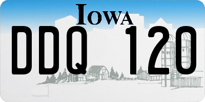 IA license plate DDQ120