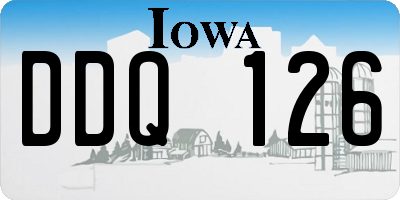 IA license plate DDQ126