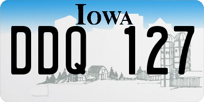 IA license plate DDQ127