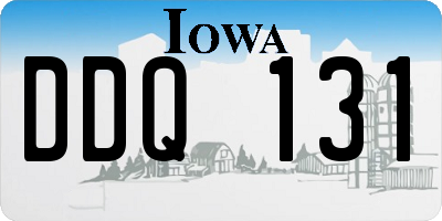 IA license plate DDQ131