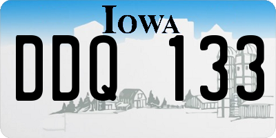 IA license plate DDQ133