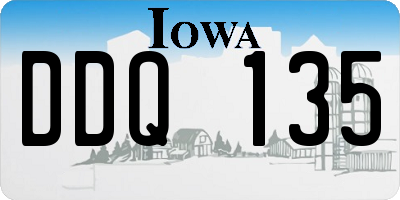 IA license plate DDQ135