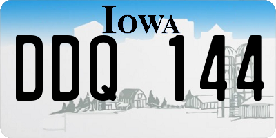 IA license plate DDQ144