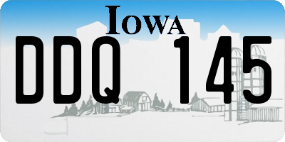 IA license plate DDQ145