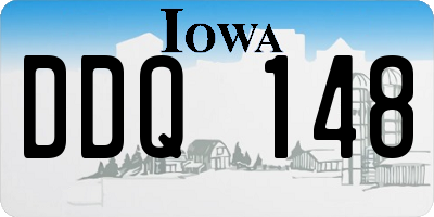 IA license plate DDQ148
