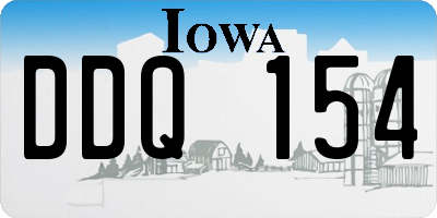 IA license plate DDQ154
