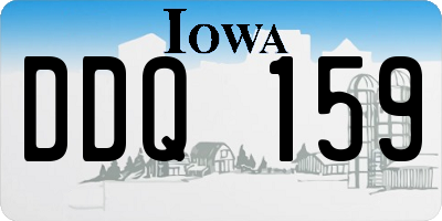 IA license plate DDQ159