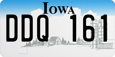 IA license plate DDQ161