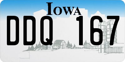 IA license plate DDQ167