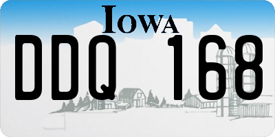 IA license plate DDQ168