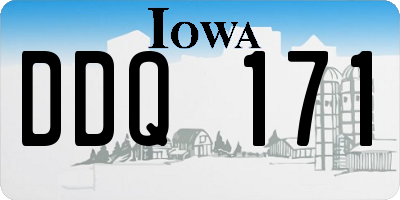 IA license plate DDQ171