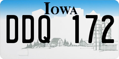 IA license plate DDQ172