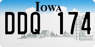 IA license plate DDQ174