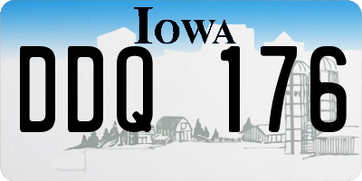 IA license plate DDQ176