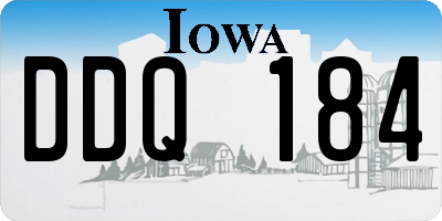 IA license plate DDQ184