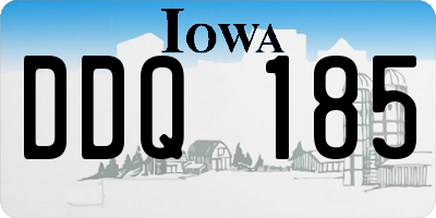 IA license plate DDQ185