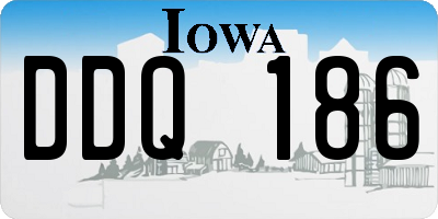 IA license plate DDQ186