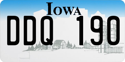 IA license plate DDQ190