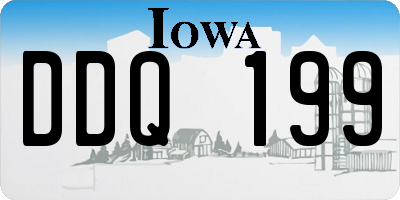 IA license plate DDQ199