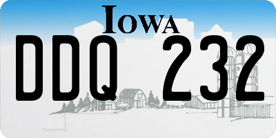 IA license plate DDQ232