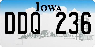 IA license plate DDQ236