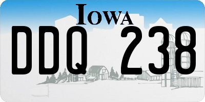 IA license plate DDQ238