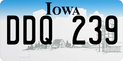 IA license plate DDQ239