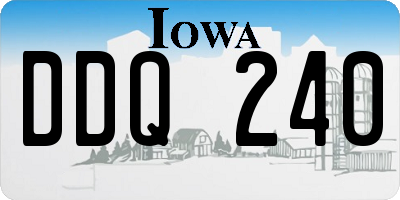 IA license plate DDQ240