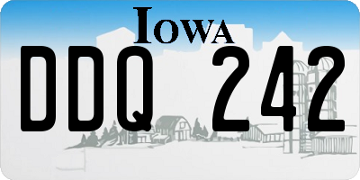 IA license plate DDQ242
