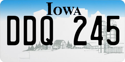 IA license plate DDQ245